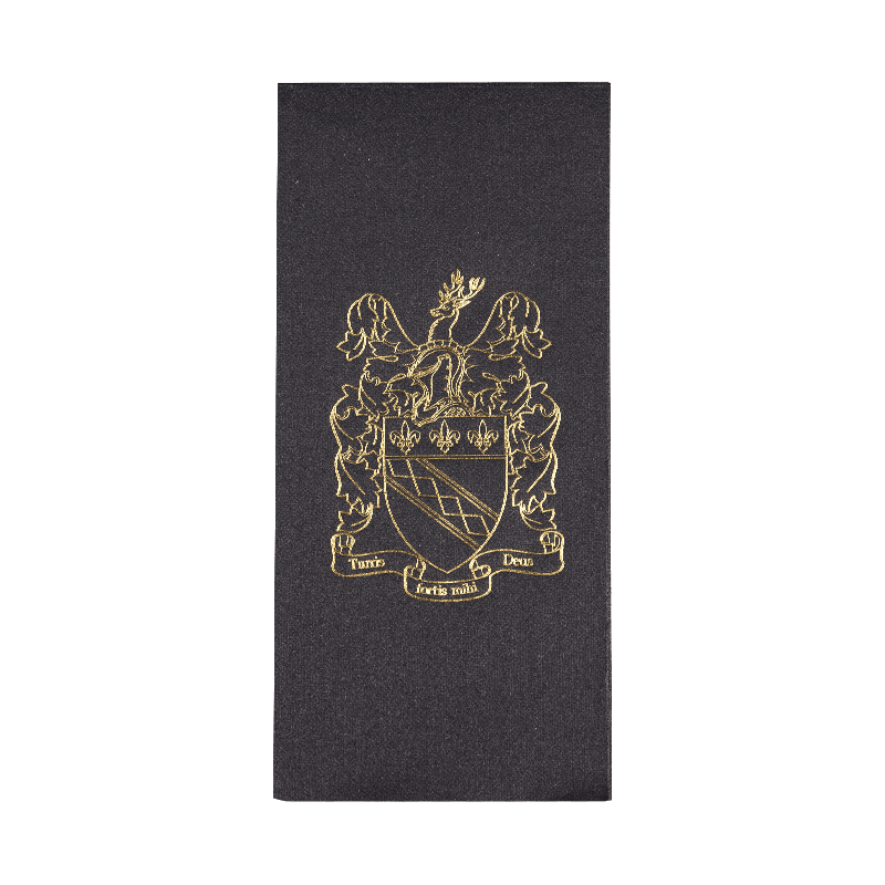 43x30 Soft Black Airlaid szalvéták forró bélyegzője SJ2302