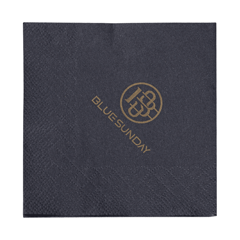 23x23 fekete papír szalvéták aranynyomással SJ4201