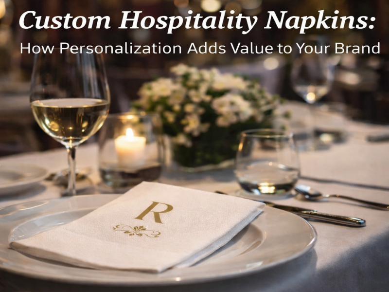 Egyedi vendéglátó szalvéták: Hogyan növeli a személyre szabott márkája értékét