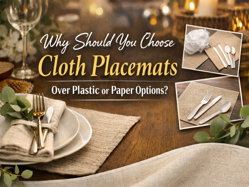 Miért válasszon vászon alátéteket a műanyag vagy a papír helyett?