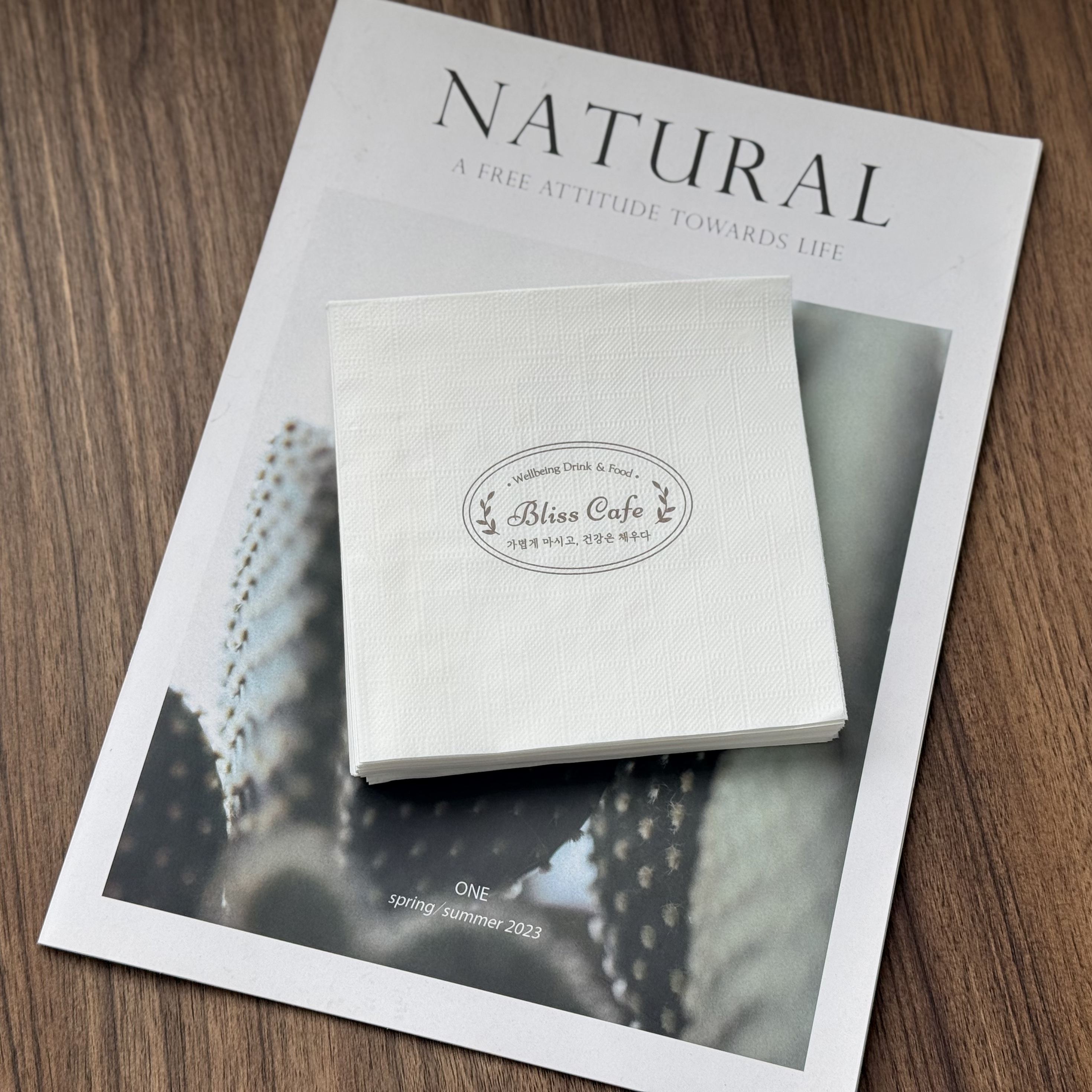 Eco Luxury nyomtatott koktélszalvéták 2 rétegű kávézóba